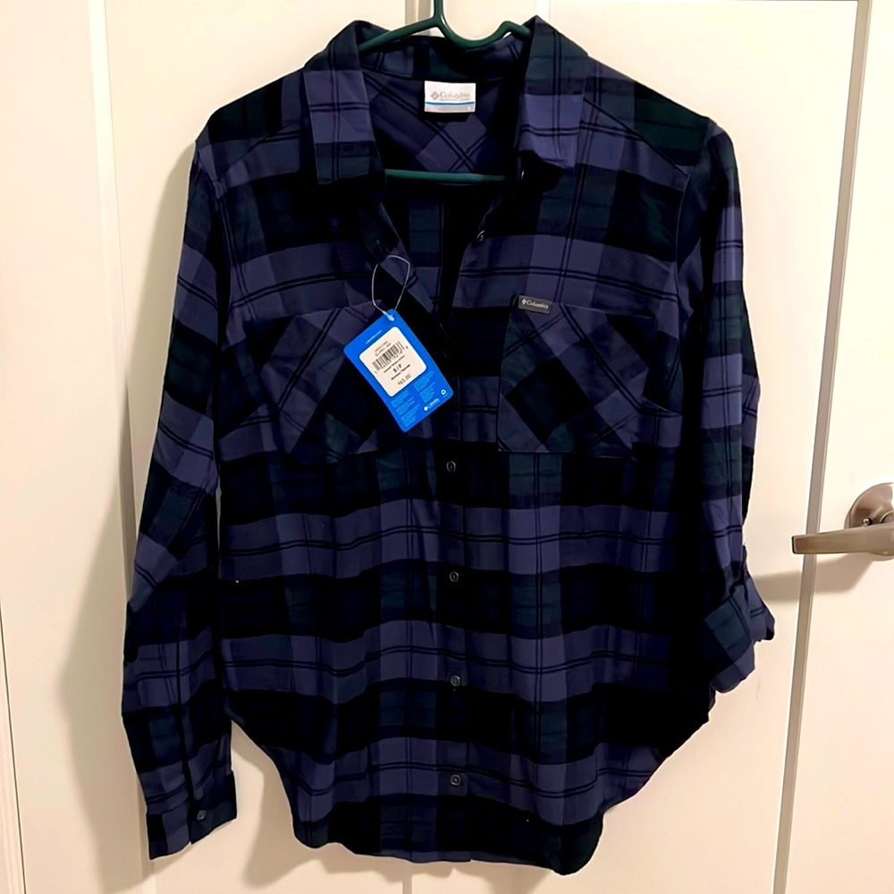 Columbia plaid flannel shirt